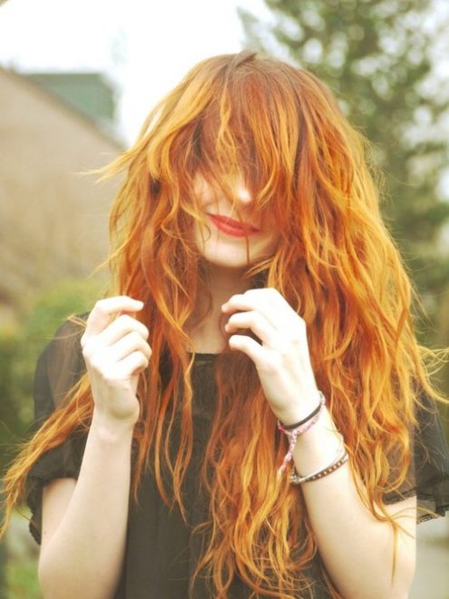 Client Thrilled With New Fiery Red Hair!