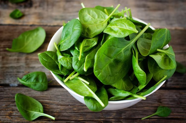 Iron in Spinach for hair loss